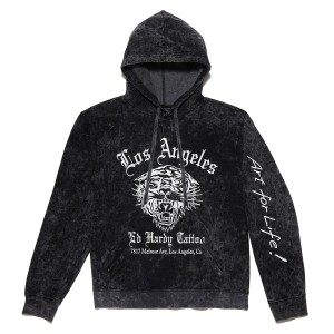 Bluza z Kapturem Ed Hardy La Tiger Hoodie Męskie Czarne | FERBGL248