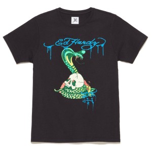 Koszulki Ed Hardy Cobra Tee Męskie Czarne | WDUTIE172