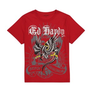 Koszulki Ed Hardy Panther Dragon Tee Męskie Różowe | ZHECNR035