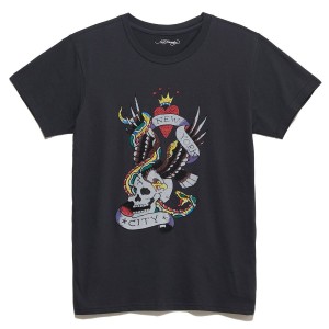 Koszulki Ed Hardy Rhinestone Nyc Skull Tee Męskie Czarne | VMHEAR240