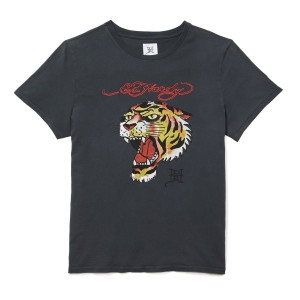 Koszulki Ed Hardy Tiger T-Shirt Męskie Czarne | ZACOTG061