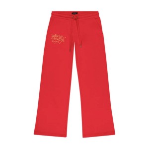 Spodnie Ed Hardy Broken Hearts Cherry Flared Sweatpant Damskie Różowe | KALWHJ762