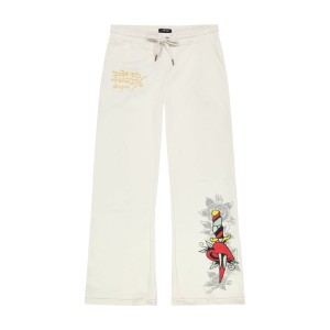 Spodnie Ed Hardy Dagger Heart Sweatpants Damskie Szare | YVISHB415