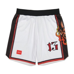 Spodnie Ed Hardy Devil Head Short Męskie Białe | QGBYMO719