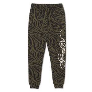 Spodnie Ed Hardy Dragon Zebra Camo Jogger Męskie Camo | YSRLWC539