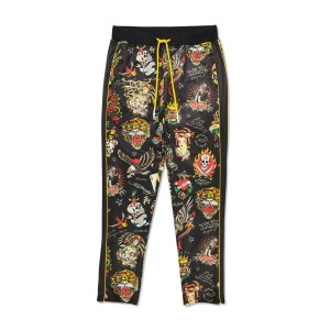 Spodnie Ed Hardy Flashboard Trackpant Męskie Czarne | DYSTIU671