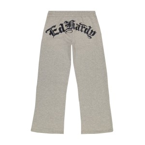 Spodnie Ed Hardy Heart Roses Flared Sweatpant Damskie Szare | IHGFUX017