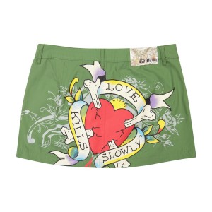 Spodnie Ed Hardy LKS Heart Skirt Damskie Oliwkowe | DVBRGM197