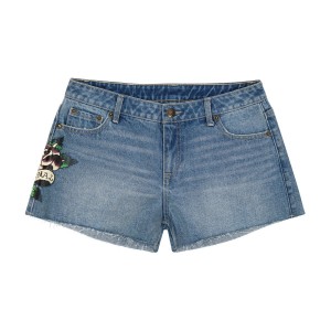 Spodnie Ed Hardy Love Eternal Denim Shorts Damskie Lt Vintage | YJGLPI175