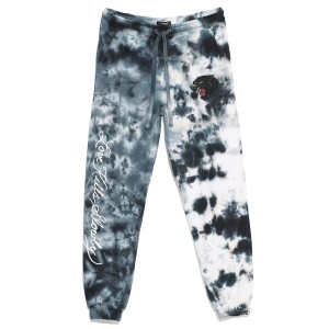 Spodnie Ed Hardy Panther Head Fleece Sweatpant Damskie Czarne Białe | VTJOGE642