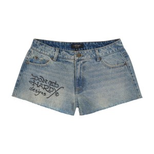 Spodnie Ed Hardy Swallow Denim Shorts Damskie Głęboka | QTPNWI012