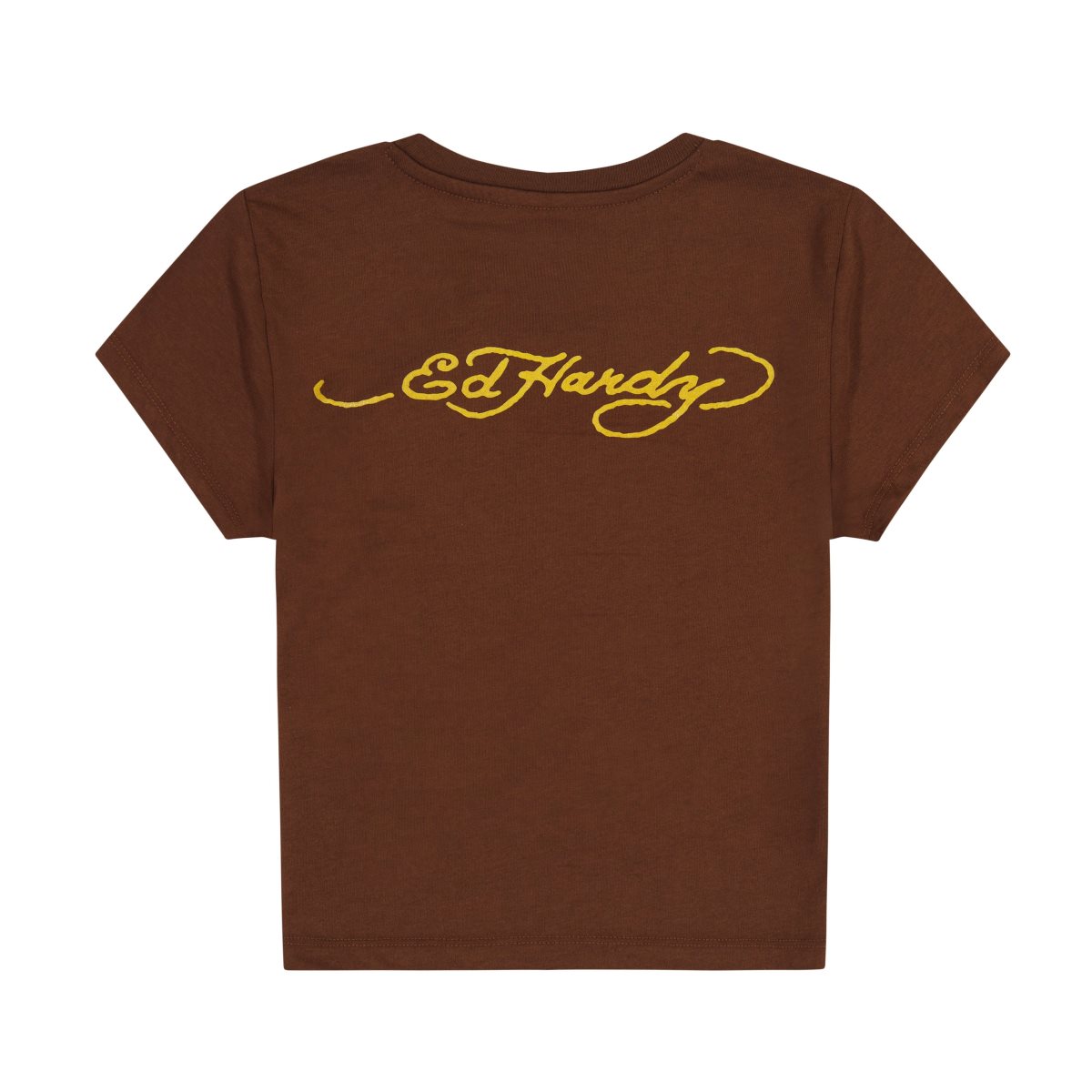 Baby Tees Ed Hardy Cherry Wings Baby Tee Damskie Cocoa | SBXEYD957