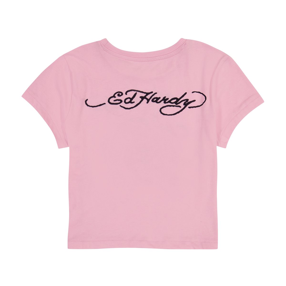 Baby Tees Ed Hardy Panther Flame Baby Tee Damskie Bubble Gum | TQDWCF382