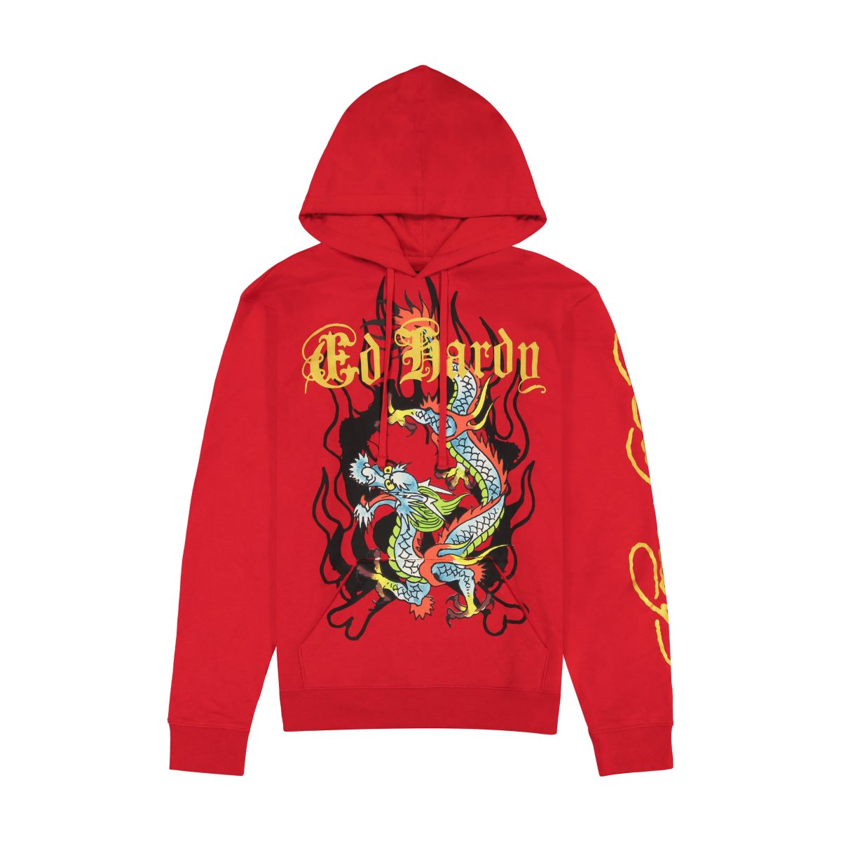 Bluza z Kapturem Ed Hardy Dragon Mens Hoodie Męskie Czerwone | MGUPTO312