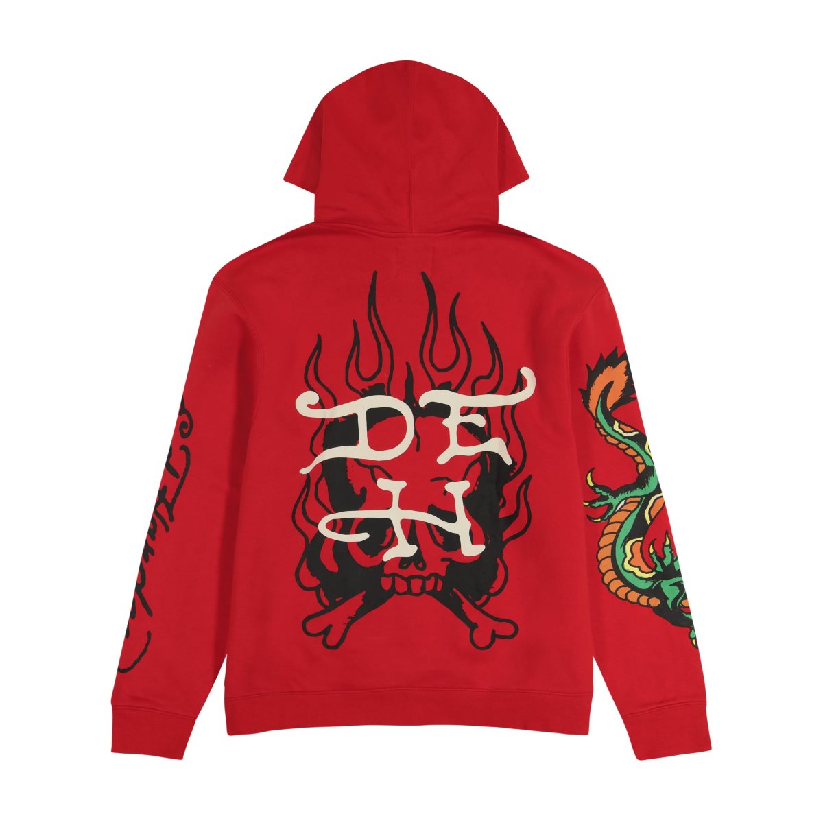 Bluza z Kapturem Ed Hardy Flame Cobra Hoodie Męskie Różowe | TJZAEQ950