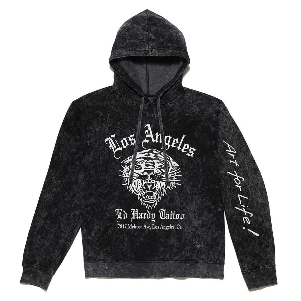Bluza z Kapturem Ed Hardy La Tiger Hoodie Męskie Czarne | FERBGL248