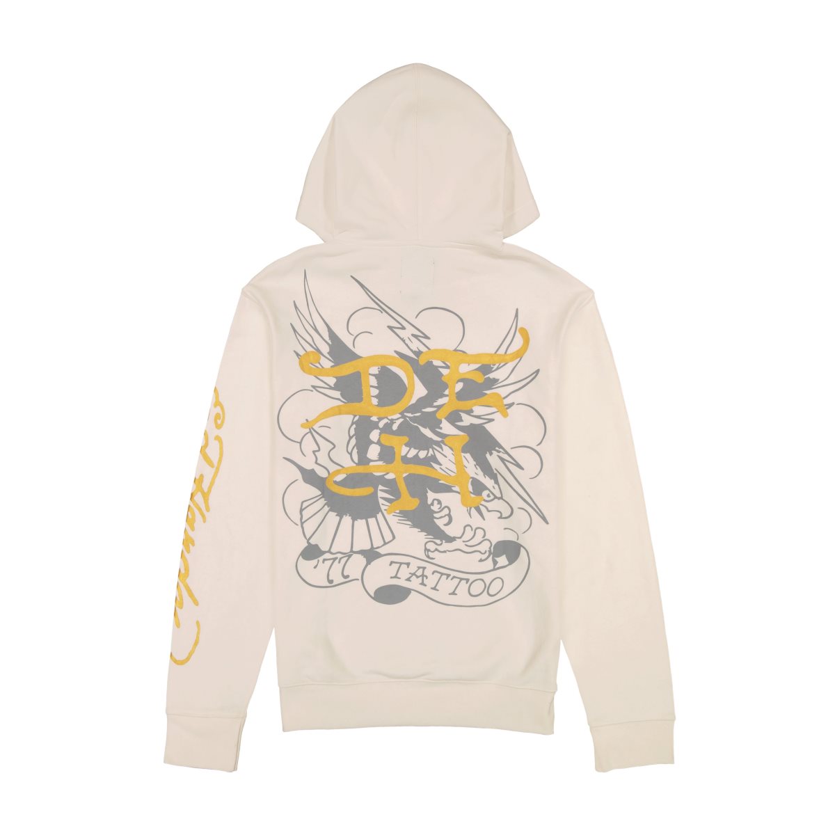Bluza z Kapturem Ed Hardy Pierced Eagle Mens Hoodie Męskie Białe | OGQIDX941