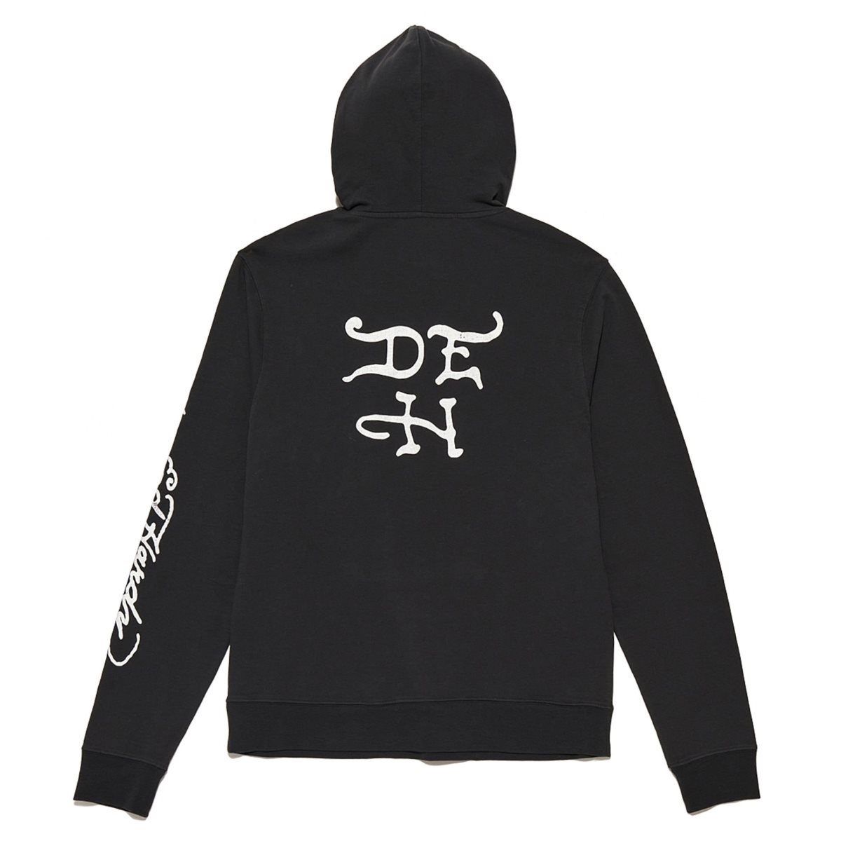 Bluza z Kapturem Ed Hardy Puff Glitter Punks Not Dead Hoodie Męskie Czarne | QYSZAC240