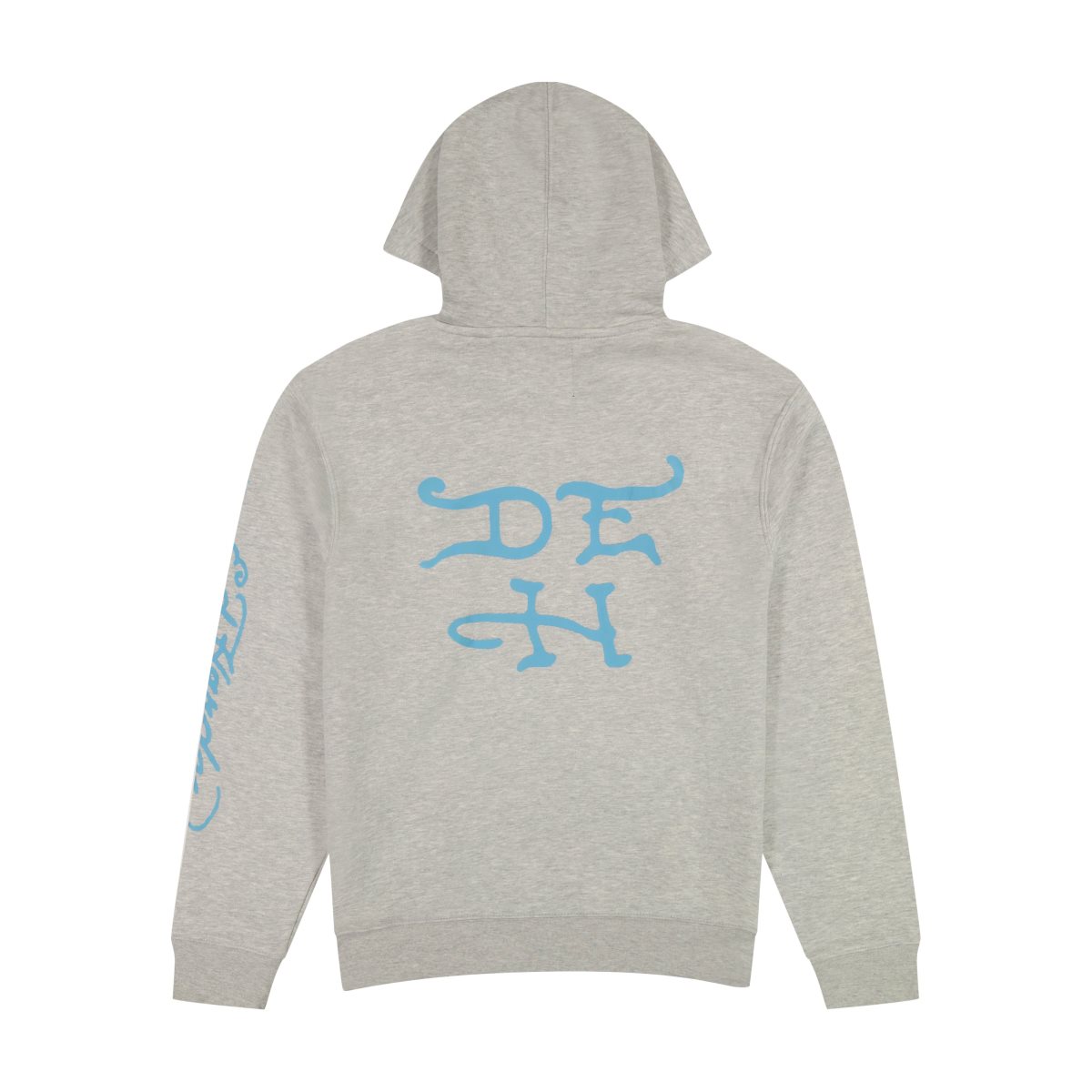 Bluza z Kapturem Ed Hardy Yellow Hair Skull Heather Grey Pullover Hoodie Męskie Szare | OWSFQM893