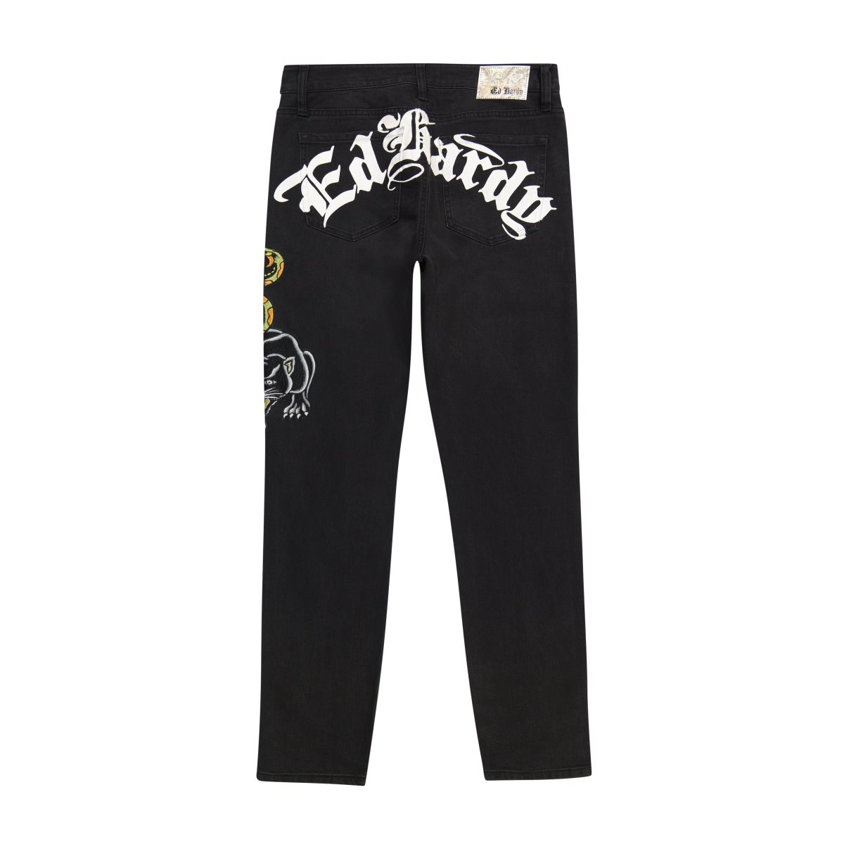 Denim Ed Hardy Dagger Skull Slim Taper Jean Damskie Czarne | NMCUWJ968
