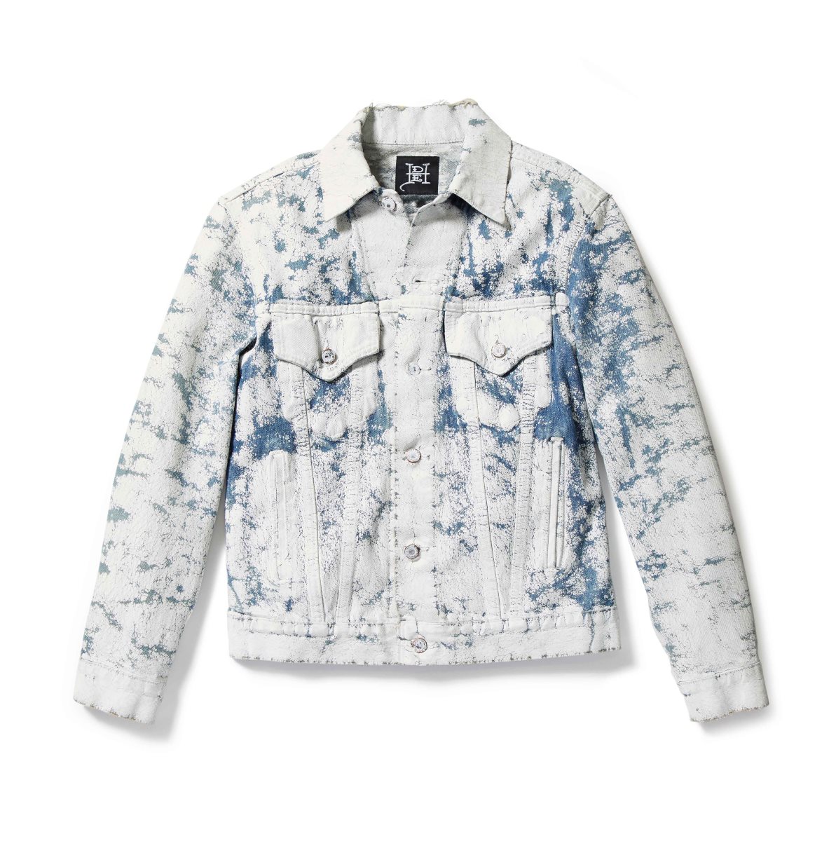 Denim Ed Hardy Skull Dagger Painted Denim Jacket Męskie Białe | LBCAKY798