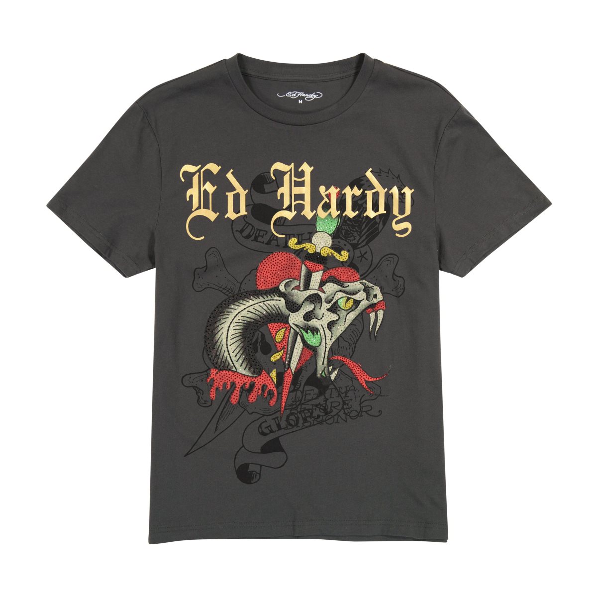 Koszulki Ed Hardy Dagger Snake Tee Męskie Szare | AFTEMI407