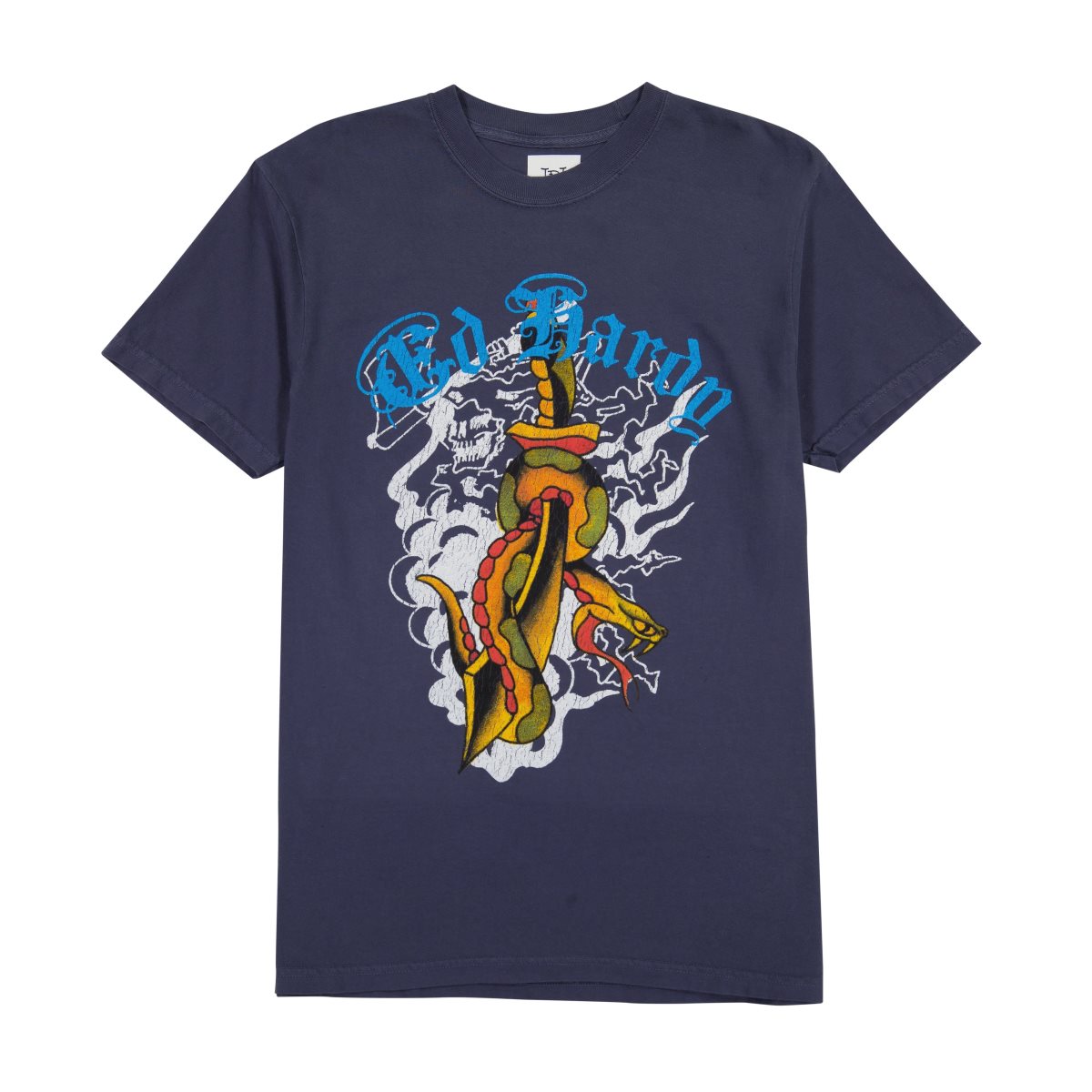 Koszulki Ed Hardy Dagger Snake Tee Męskie Granatowe | YDZHNP768