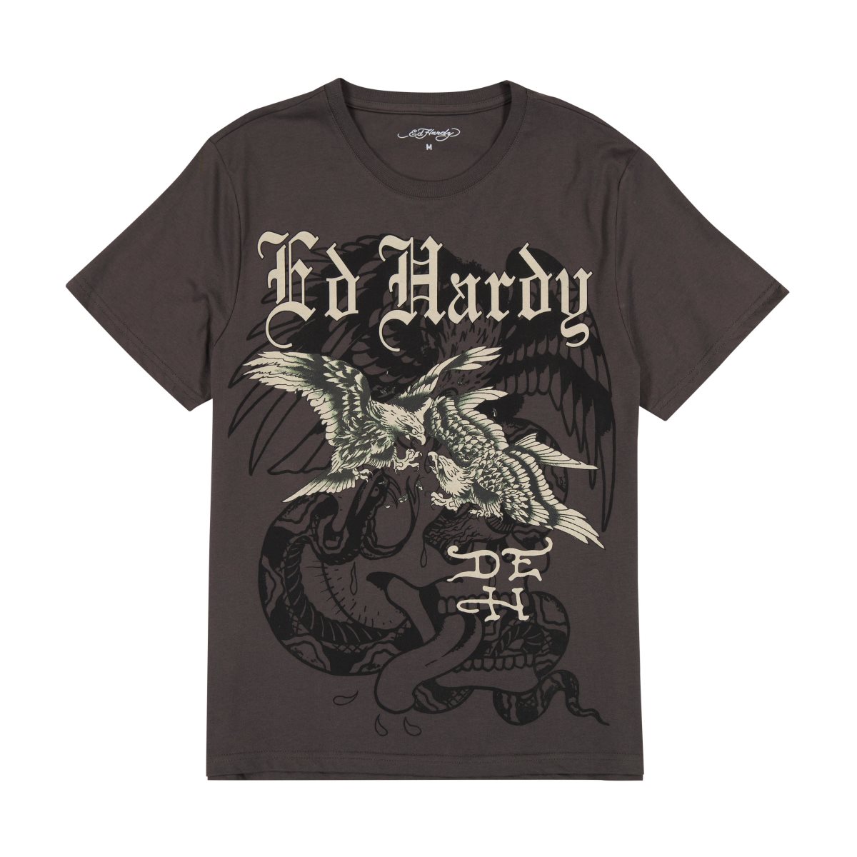 Koszulki Ed Hardy Eagle Battle Tee Męskie Szare | QWHKRO649