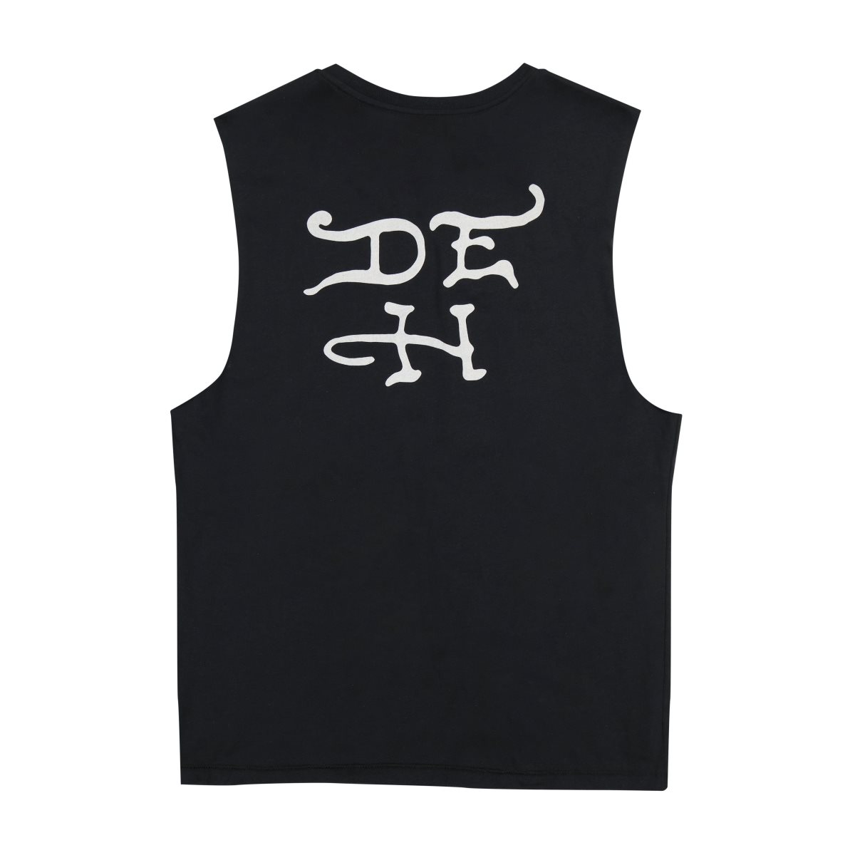 Koszulki Ed Hardy Fire Tiger Mens Cut Off Tee Męskie Czarne | DQXAVS471