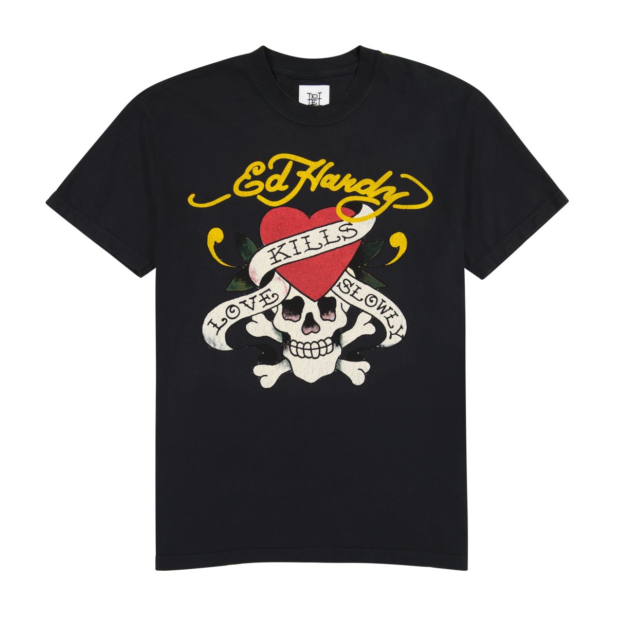 Koszulki Ed Hardy LKS Skull Tee Męskie Czarne | JIVXKF971