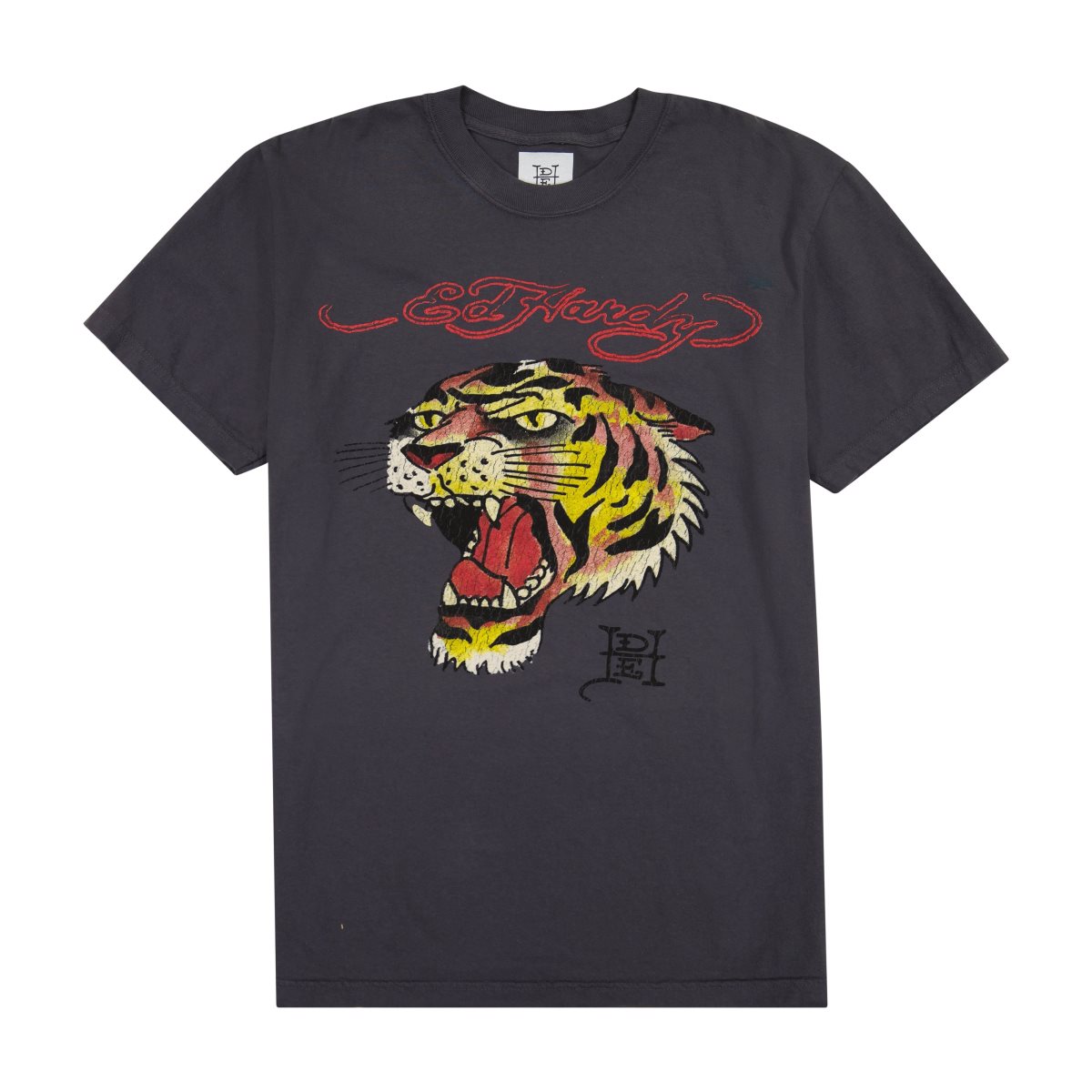 Koszulki Ed Hardy Profile Tiger Tee Męskie Szare | AIMEJY148