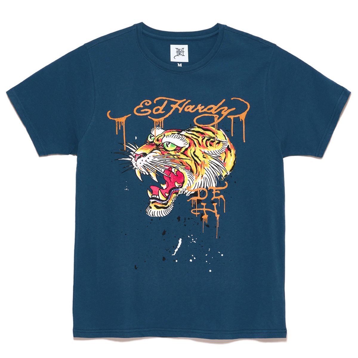 Koszulki Ed Hardy Screaming Tiger Tee Męskie Granatowe | FPORAM952