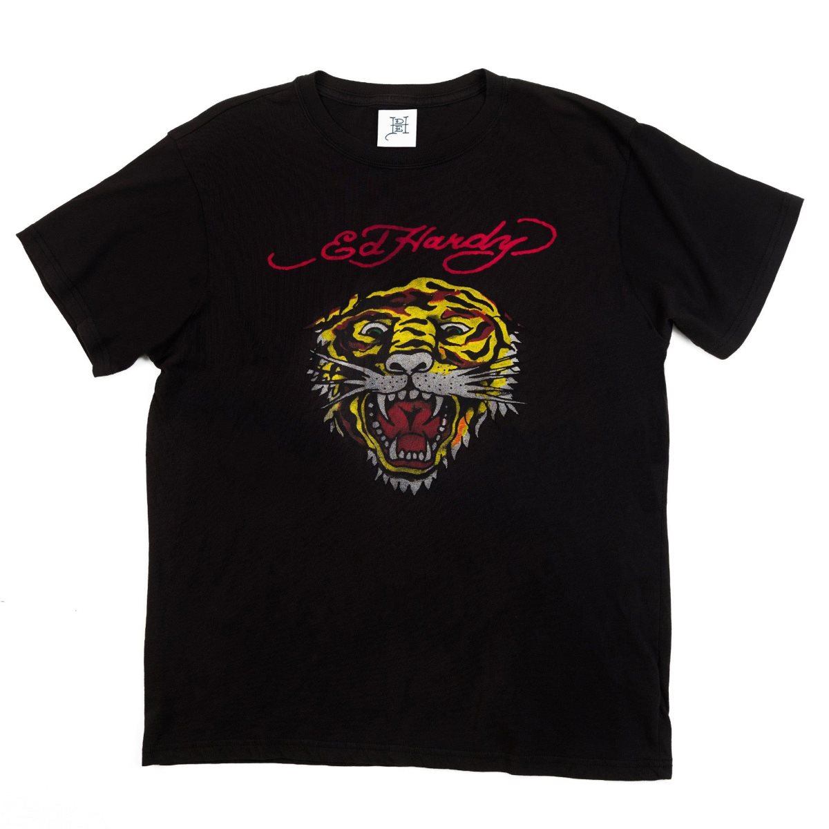 Koszulki Ed Hardy Tiger Head Tee Męskie Czarne | JIPOSF076