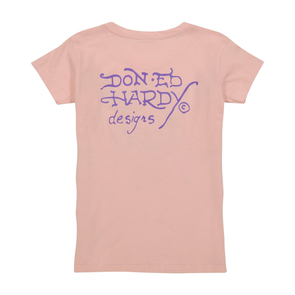 Najfatalniejszy Ed Hardy Diamond Flower Fitted Tee Damskie Różowe | ITOUME569