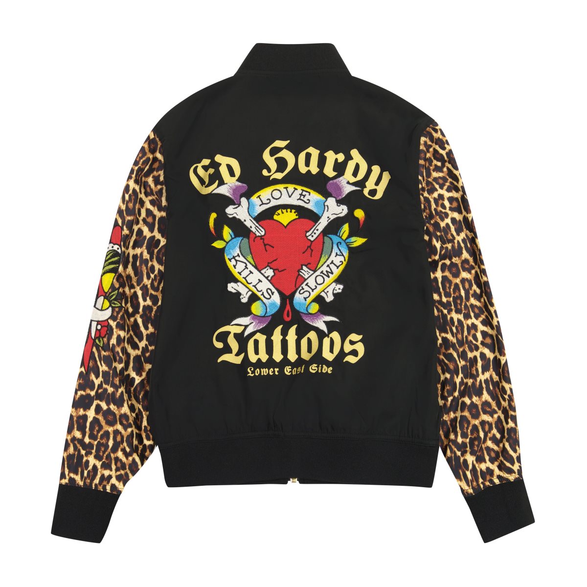 Odzież Wierzchnia Ed Hardy Tiger Dagger Souvenir Jacket Damskie Panterka | KLEIQZ348