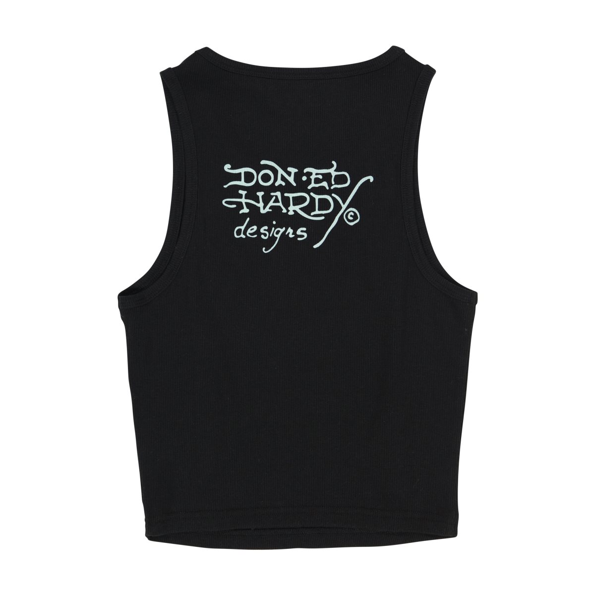 Podkoszulki Ed Hardy Cali Koi Rib Tank Top Damskie Czarne | QCRPZA391
