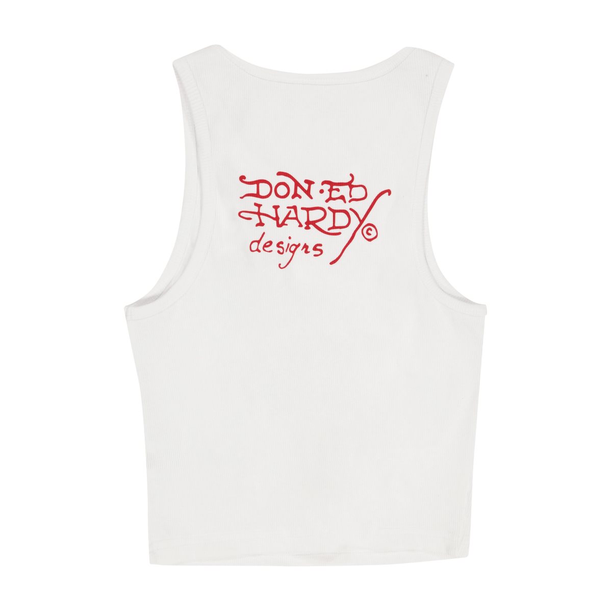 Podkoszulki Ed Hardy Cross Rib Tank Top Damskie Białe | YEBFOQ285
