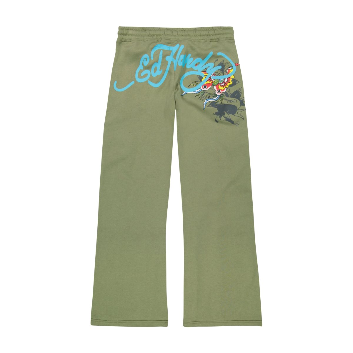 Spodnie Ed Hardy Butterfly Sweatpants Damskie Głęboka Oliwkowe | DXUEIY531