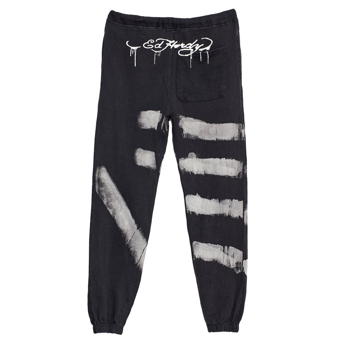 Spodnie Ed Hardy Dagger Skull Sweatpant Damskie Czarne Białe | VGRXTP381