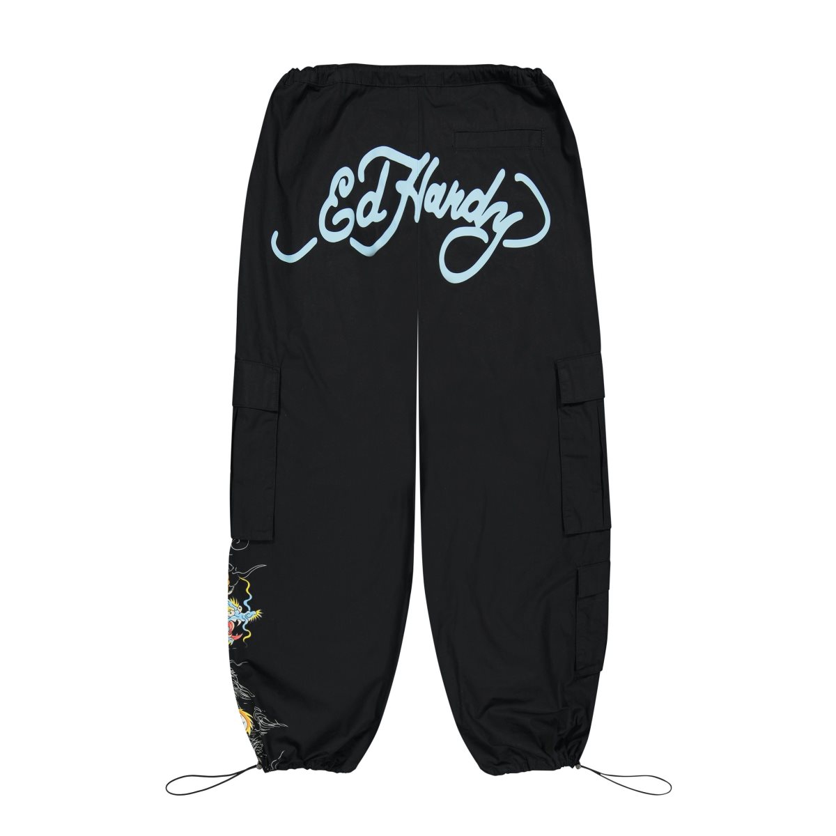 Spodnie Ed Hardy Dragon Poplin Cargo Pants Damskie Czarne | RNDSQC963