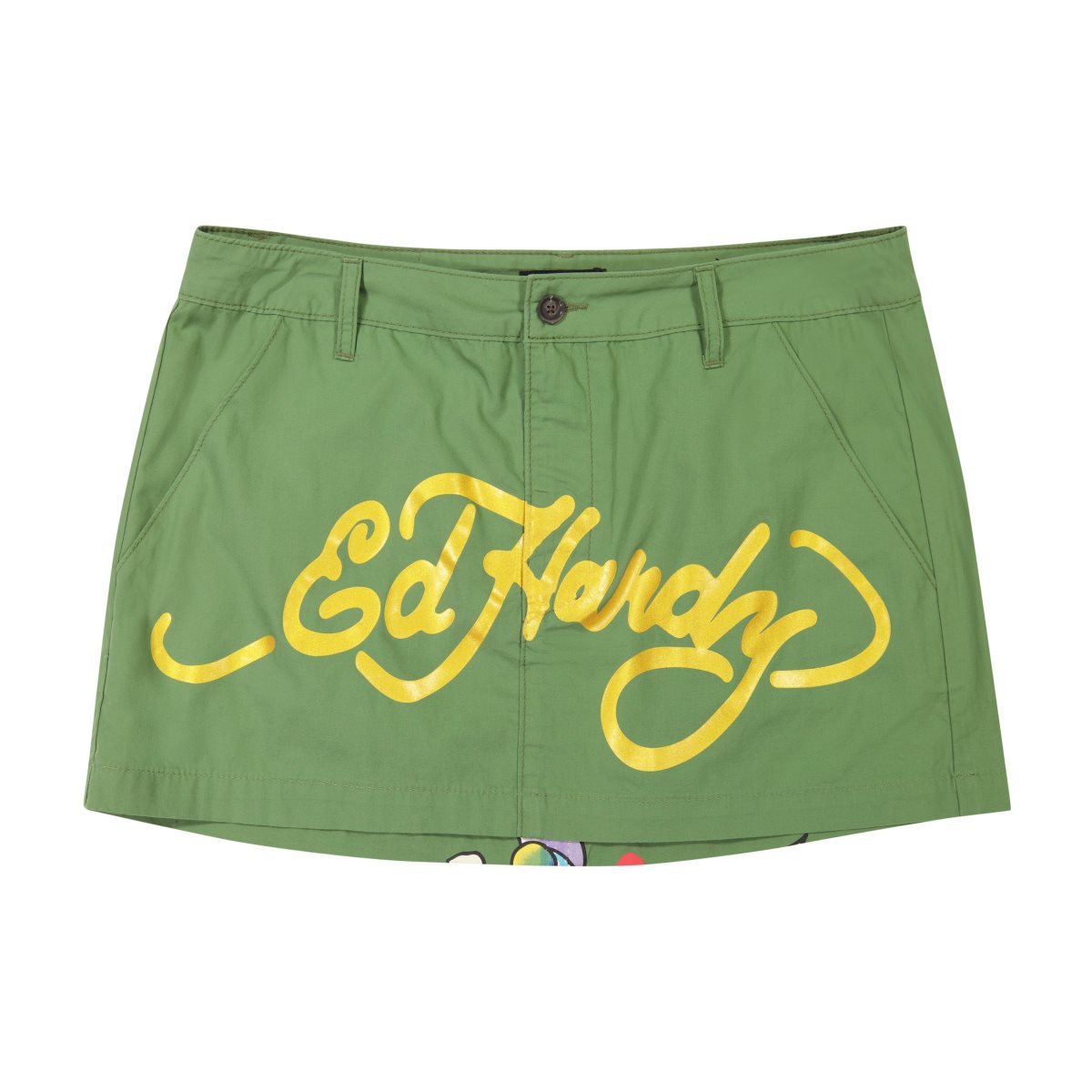 Spodnie Ed Hardy LKS Heart Skirt Damskie Oliwkowe | DVBRGM197