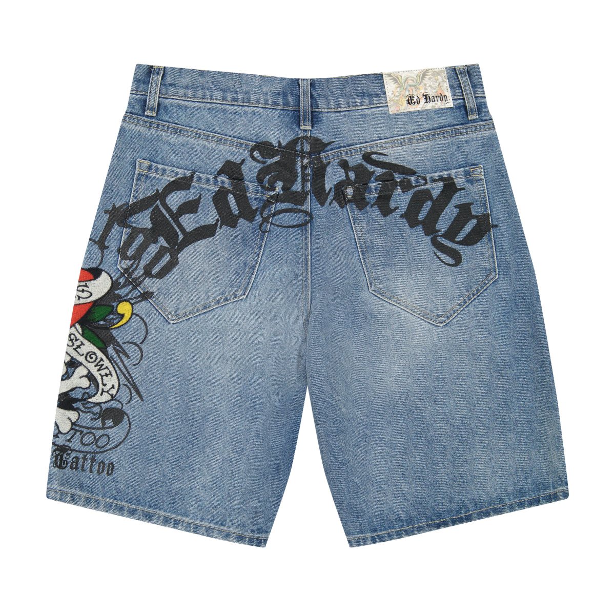 Spodnie Ed Hardy LKS Skull Skater Short Męskie Głęboka Niebieskie | VWGBAO925