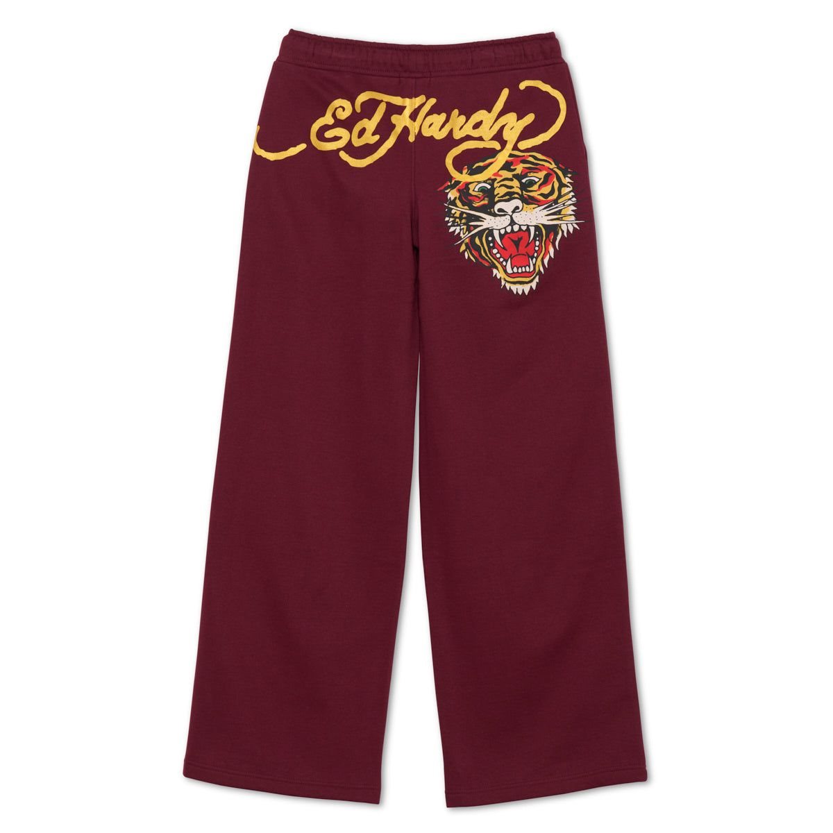 Spodnie Ed Hardy Retro Tiger Flare Sweatpants Damskie Sangria | OPKFYG381
