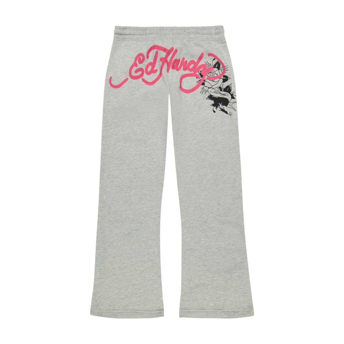 Spodnie Ed Hardy Rose Heart Sweatpants Damskie Szare | BGCKLM591