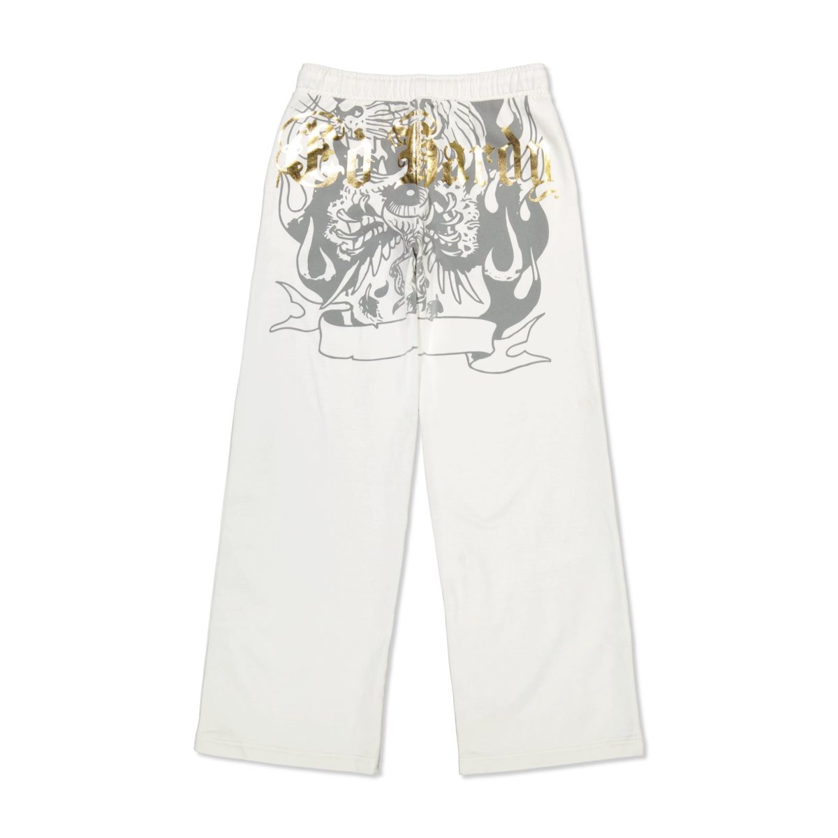 Spodnie Ed Hardy Tiger Fleece Sweatpants Damskie Białe | SXDECI283