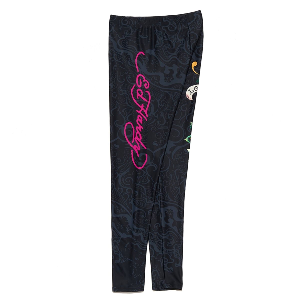 Spodnie Ed Hardy Y2k Tattoo Legging Damskie Czarne | KGVOWM943