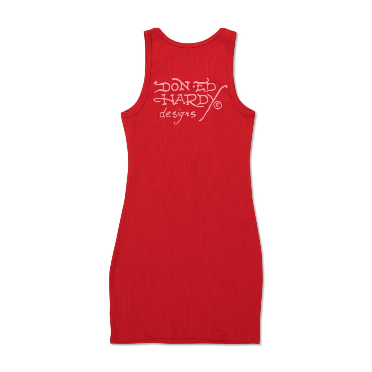 Sukienka Ed Hardy Cobra Rib Tank Dress Damskie Czerwone | FBNSQI814