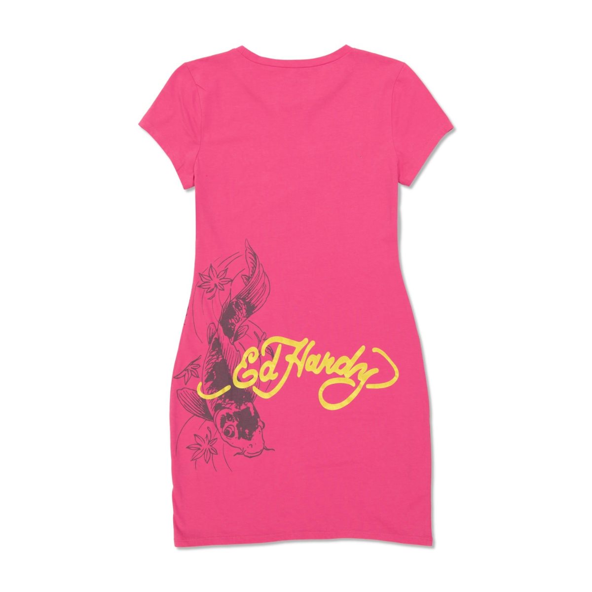 Sukienka Ed Hardy Koi Fish Baby Tee Dress Damskie Różowe | RWIYLK861